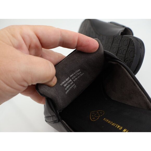 BC Footwear Brunch Date Mule Black Vegan Flat Born in California Size 10 - Picture 8 of 9